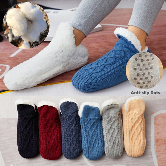 Winter Socks Thicken Warm Socks Non-slip Foot Warmer Snow Socks