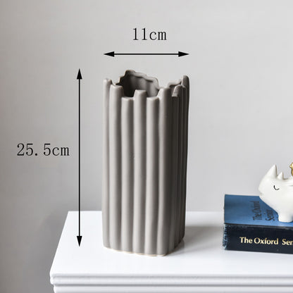 Nordic Irregular Home Ceramic Decorative Vase