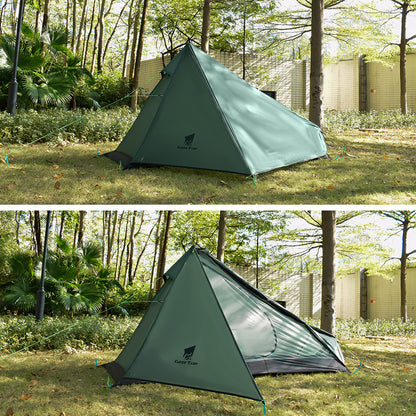 High-end Light Portable Climbing Pyramid Poleless Tent