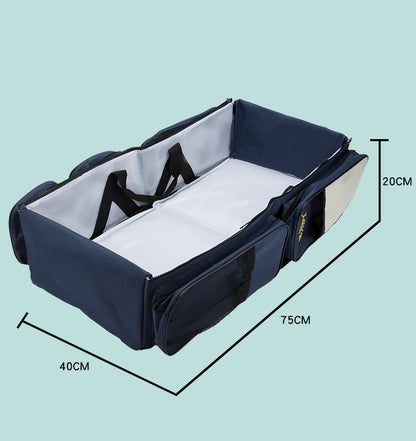 Portable travel folding crib mother and baby bag