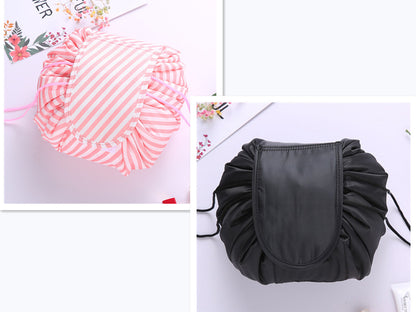 Small  Lazy Drawstring Cosmetic Bag Portable