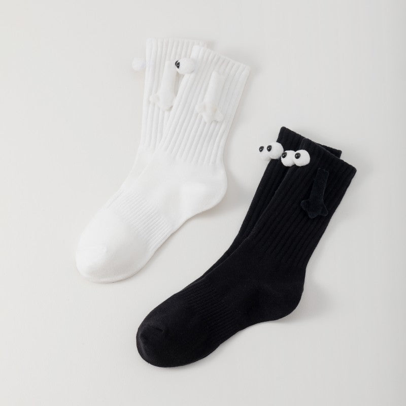 Hand Holding Socks Men's And Women's Couple Cotton