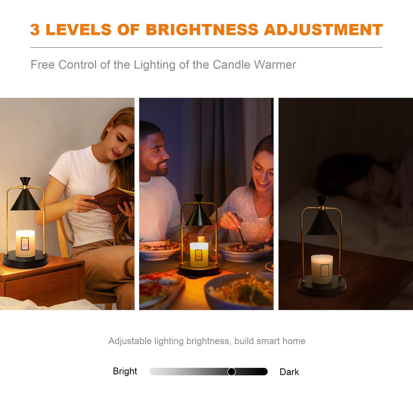 Candle Warmer Lamp With Timer, Dimmable Candle Lamp Warmer, Electric Candle Warmer, Compatible With Small And Large Scented Candles, Candle Melter