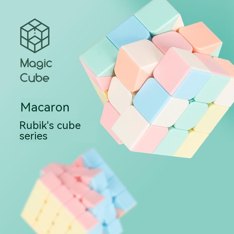 Holy Hand Legend Macaron Color Third-level Fun Introduction 2345-level Fidget Cube Pink Educational Toys