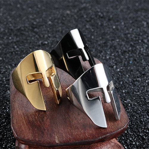 Mask Titanium Steel Personality Men's Stainless Steel Ring