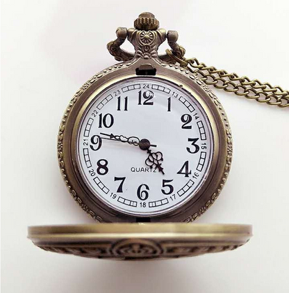 Bronze United States Coast Guard 1790 Theme Pocket Watch