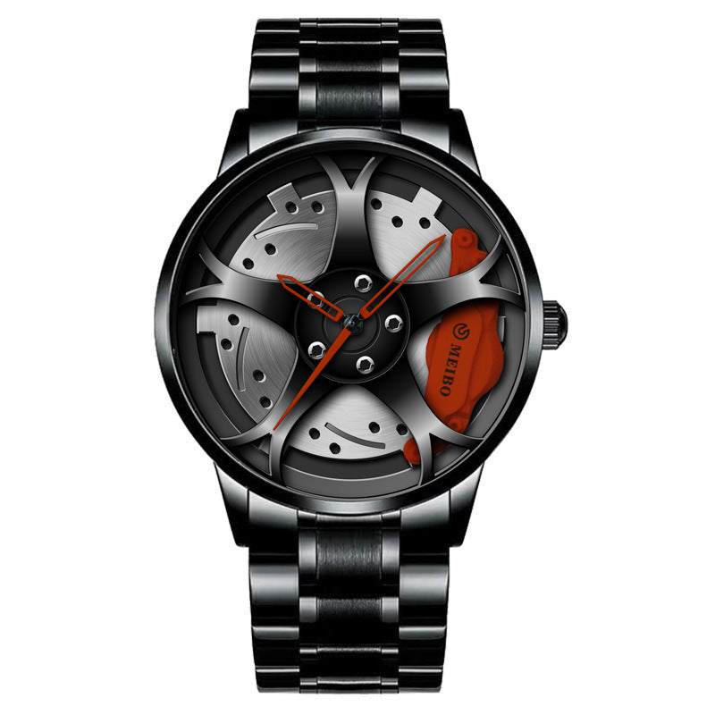 Men's Wheel Hub Quartz Watch