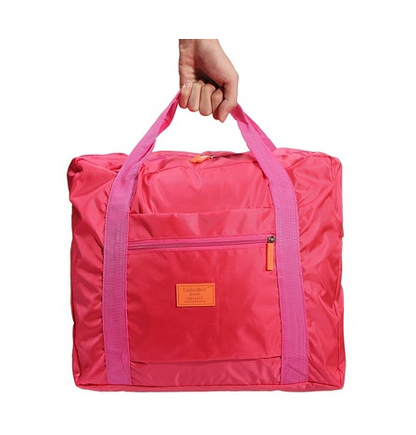 Bolsa de viaje portátil, bolso de nailon de gran capacidad, bolsa plegable para almacenamiento de equipaje