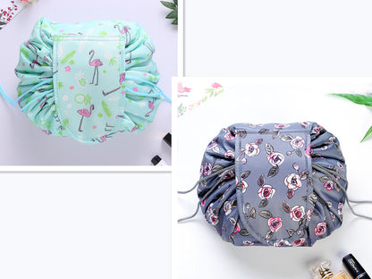 Small  Lazy Drawstring Cosmetic Bag Portable