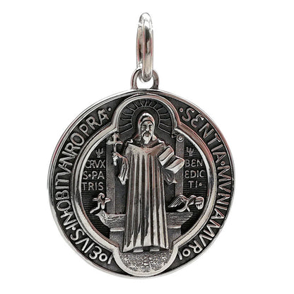 S925 Silver Retro Craft Silver Pendant Fashion Religious