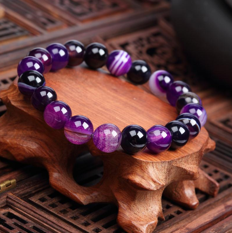 New creative garnet grape stone bracelet woven bracelet natural stone bracelet