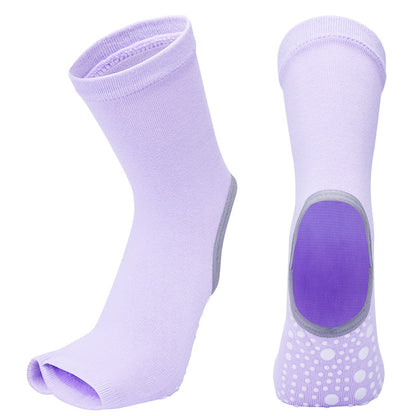 Calcetines de yoga de tubo medio para mujer