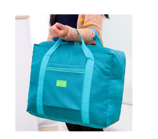 Bolsa de viaje portátil, bolso de nailon de gran capacidad, bolsa plegable para almacenamiento de equipaje