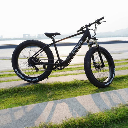 Bicicleta eléctrica Sivrock Ebike de 26 pulgadas con neumático ancho, Motor de 1000W, batería grande de 48V y 15Ah, bicicleta eléctrica de montaña Shimano de 7 velocidades