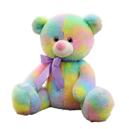 Colorful teddy bear plush toy