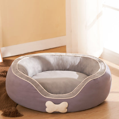 Cama para animais de estimação macia, sofá cama quente de inverno, canil para dormir de cachorro, suprimentos para animais de estimação