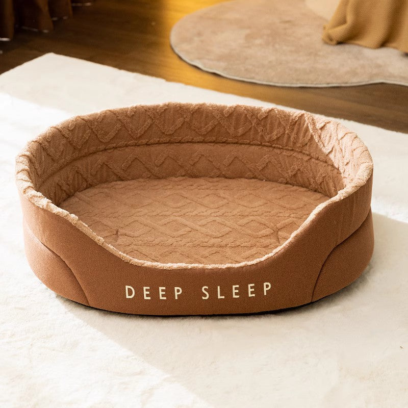 Warm Thick Sponge Cat Dog Nest Small Removable And Washable