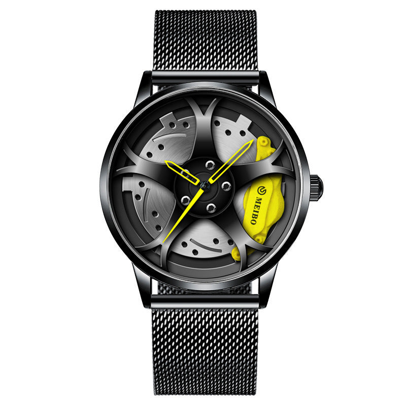 Men's Wheel Hub Quartz Watch