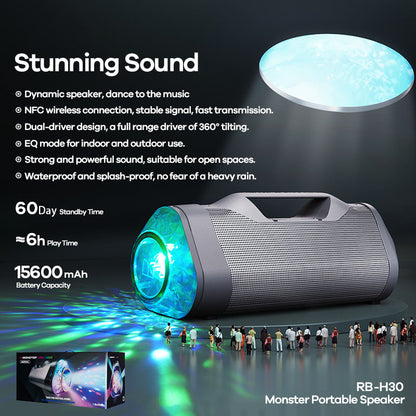 Portable NFC Wireless Symphony Dynamic Subwoofer Portable Speaker