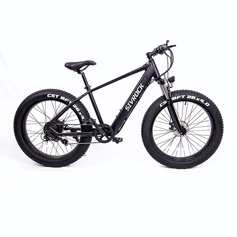 Bicicleta eléctrica Sivrock Ebike de 26 pulgadas con neumático ancho, Motor de 1000W, batería grande de 48V y 15Ah, bicicleta eléctrica de montaña Shimano de 7 velocidades