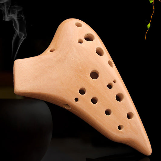 Instrumento de viento de amplio rango Ocarina Alto C de doble tubo