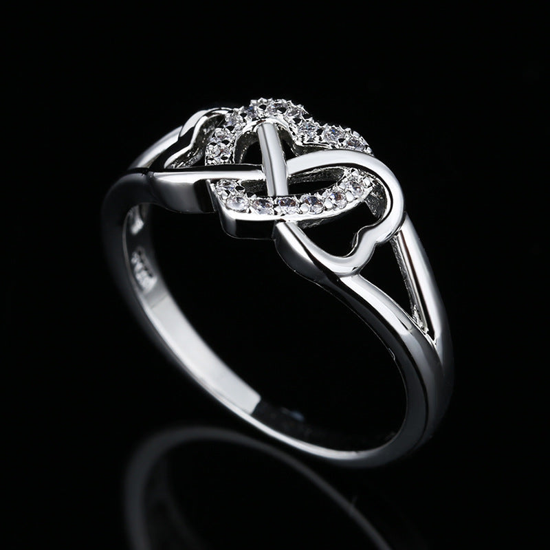 Hollowed Heart Shape Ring