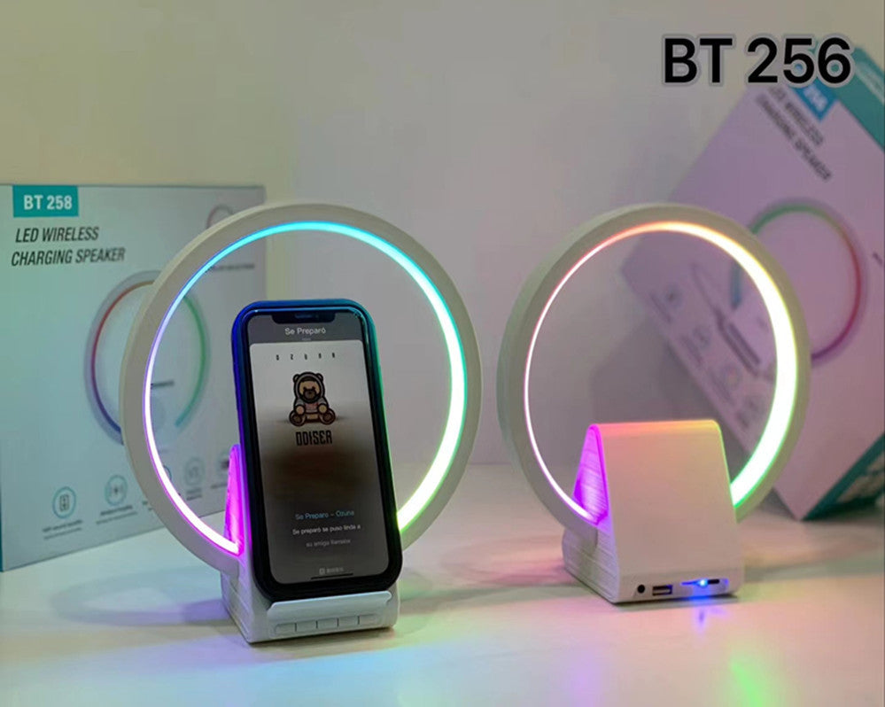 Alto-falante Bluetooth com luz ambiente inteligente para decorações de moda