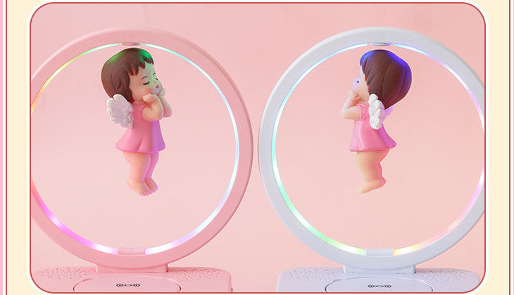 Angel Girl Magnetic Suspension Bluetooth Clock Speaker