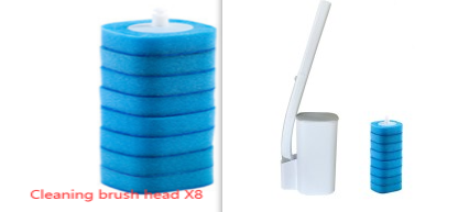 Disposable Toilet Brush Replacement Head Set