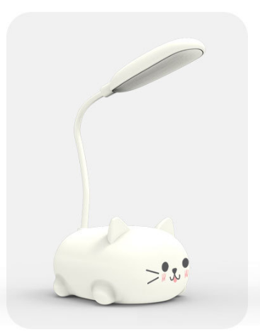 LED de dibujos animados lindo mascota manguera luz nocturna plegable carga USB