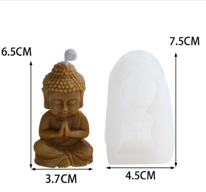 Vela aromaterapia silicona yeso colgante decoración hacer molde de vela de Buda