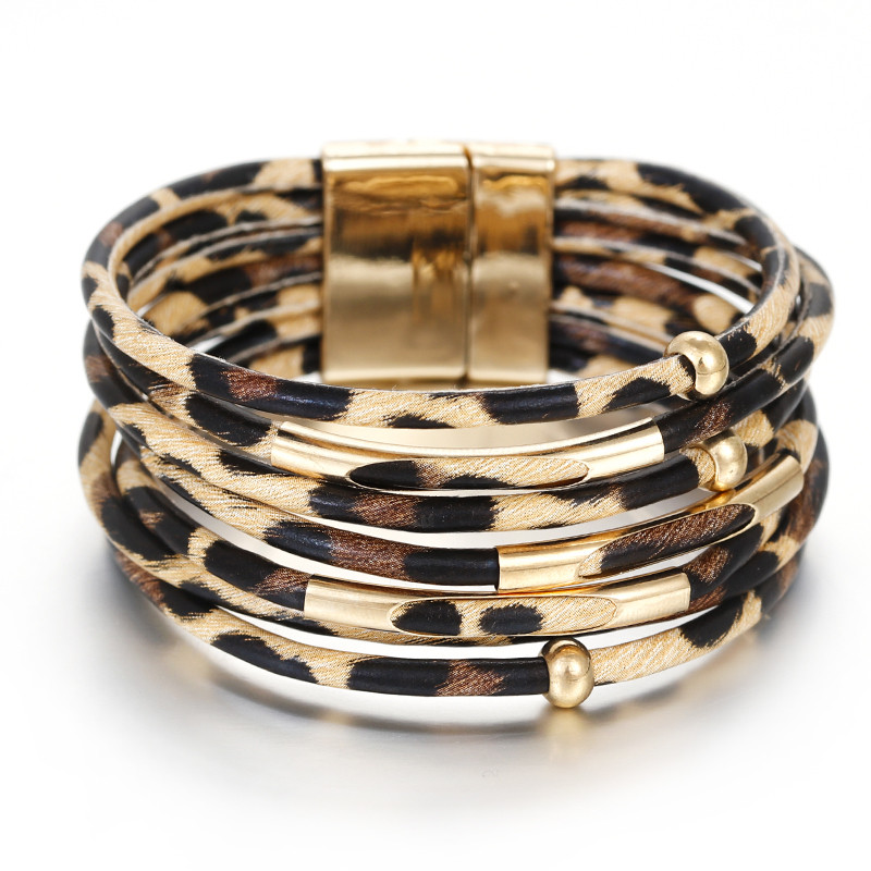 Pulsera de leopardo de moda