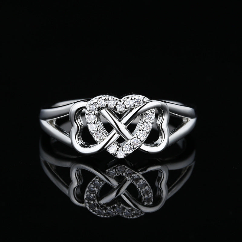 Hollowed Heart Shape Ring