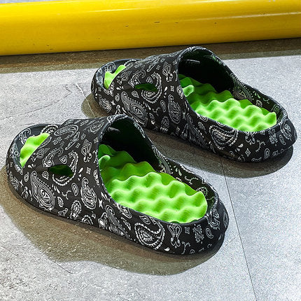 Zapatillas Hombre Verano Masaje Suela Suave, Desgaste Exterior Antideslizante