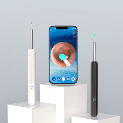 Limpiador de oídos NE3, otoscopio, herramienta de eliminación de cera de los oídos con cámara, luz LED, endoscopio de oído inalámbrico, Kit de limpieza de orejas para I-phone