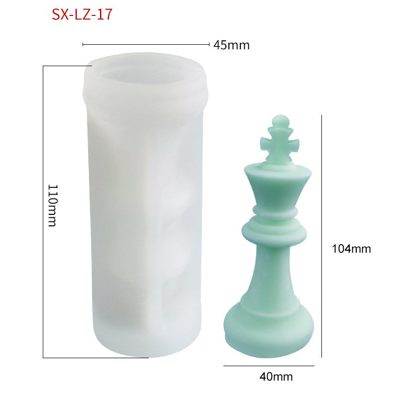 Chess Scented Candle Silicone Mold DIY