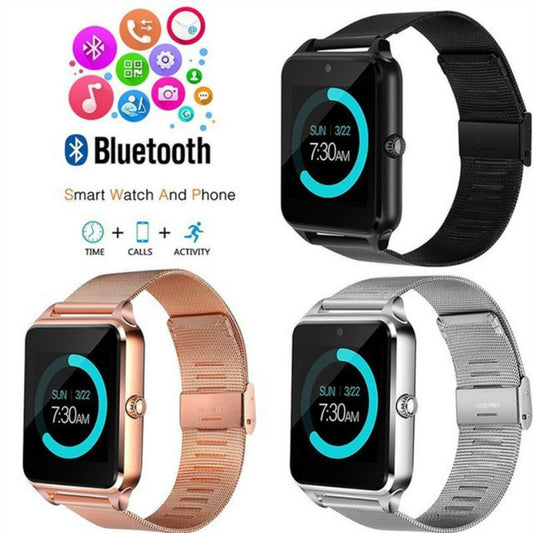 Reloj inteligente Z60 con Bluetooth, reloj inteligente con tarjeta y teléfono