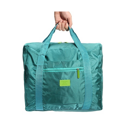 Bolsa de viaje portátil, bolso de nailon de gran capacidad, bolsa plegable para almacenamiento de equipaje