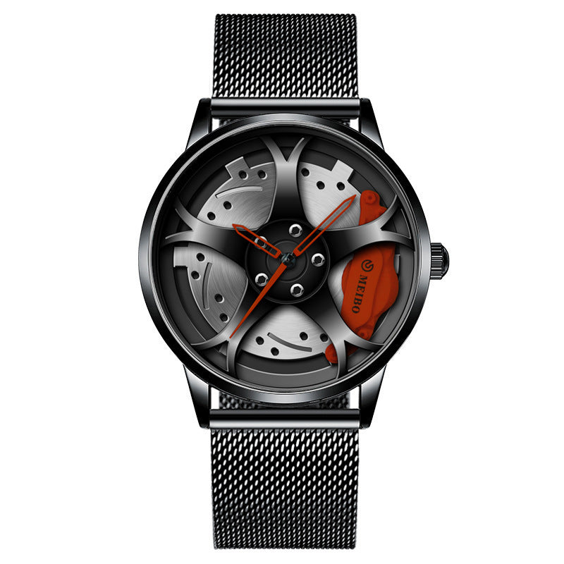 Men's Wheel Hub Quartz Watch