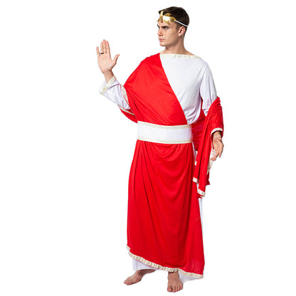 Halloween Acting Stage Performance Props Councilor Theater Costume Ancient Caesar Costume