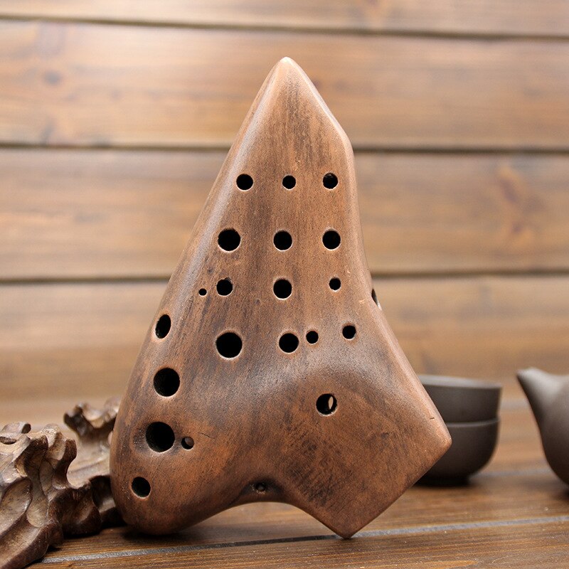 AC Ocarina three tube midrange C tuning tube smoked Ocarina