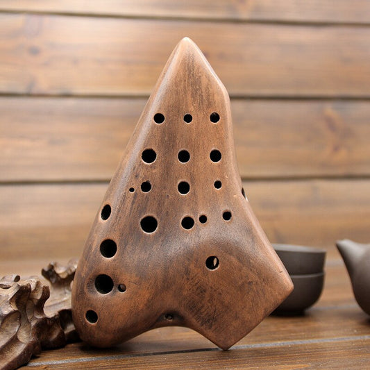 AC Ocarina três tubos midrange C tubo de afinação fumado Ocarina