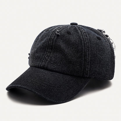 Hole Denim Men And Women General Baseball Caps