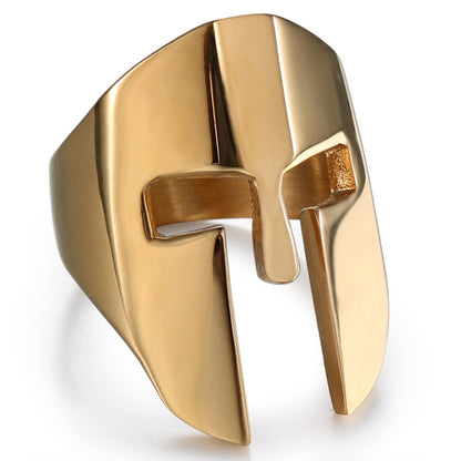 Mask Titanium Steel Personality Men's Stainless Steel Ring