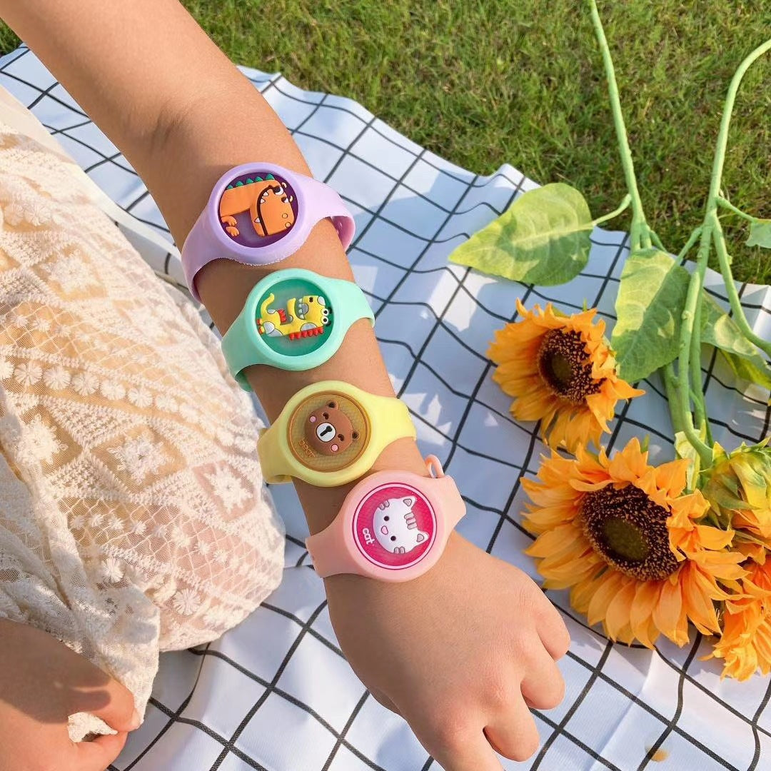 Pulsera repelente de mosquitos con luz nocturna brillante