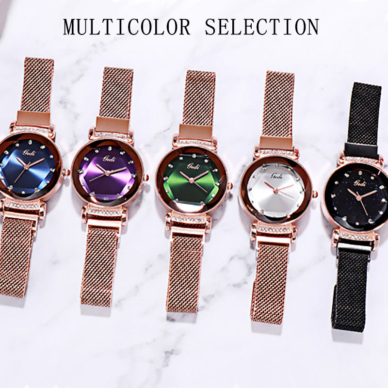 Reloj magnético para mujer, pulsera sencilla que combina con todo