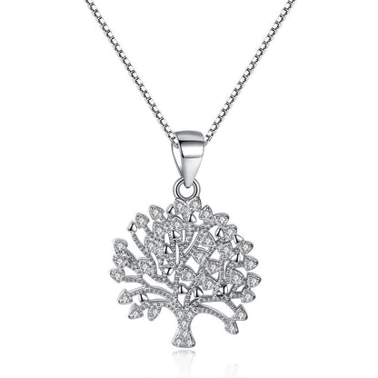 Life Tree Pendant 925 Silver Necklace