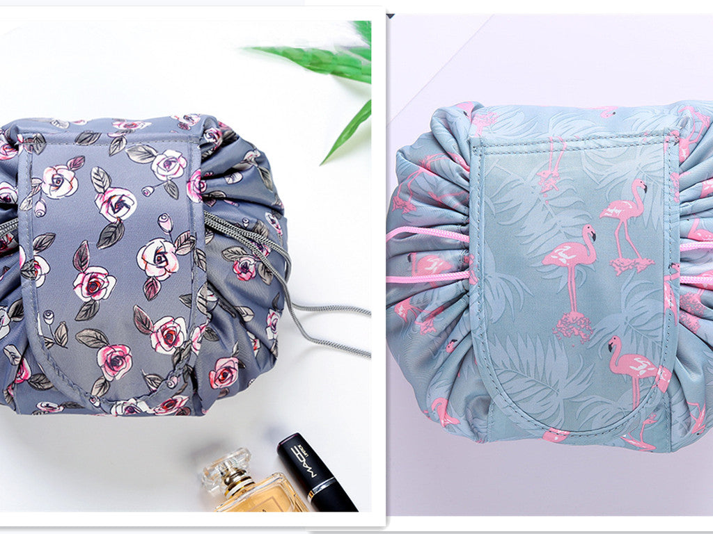 Small  Lazy Drawstring Cosmetic Bag Portable