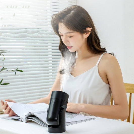 Humidificador con vibración de cabeza Ajuste libre de doble uso USB