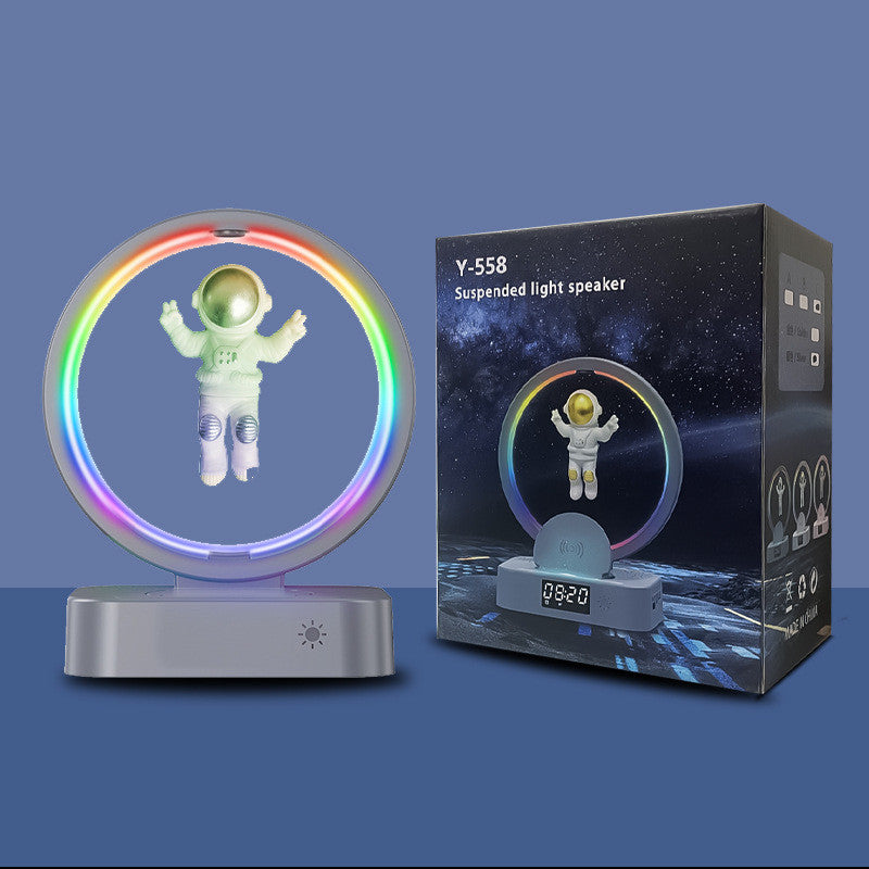 Altavoz Bluetooth de levitación magnética astronauta hogar RGB Mini Radio TWS caja de sonido al aire libre Subwoofer Inalámbrico TF AUX USB